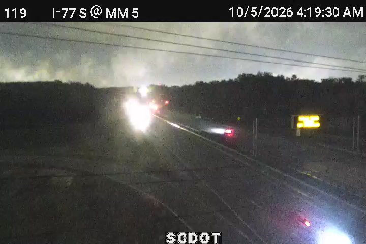 I-77 S @ MM 5 (Bluff Rd) live camera view