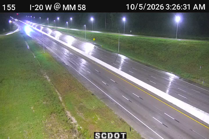 I-20 W @ Exit 58 (US 1) live camera view