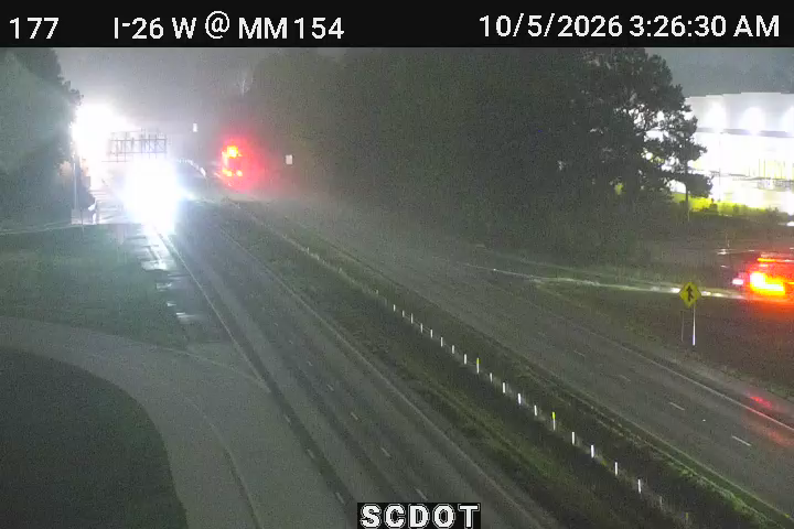 I-26 W @ MM 154 (US 301) live camera view