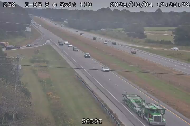 I-95 S @ MM 118.8 (SC 261) live camera view