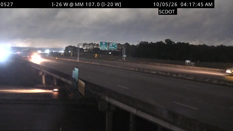 I-26 W @ I-20 W (Exit 107) live camera view