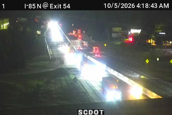 I-85 N @ MM 54 (Pelham Rd) live camera view