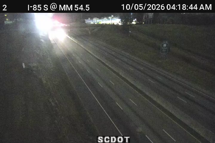 I-85 S @ MM 54.5 (Bateville Rd.) live camera view
