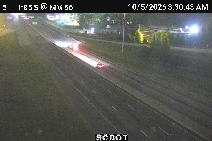 I-85 S @ MM 56 (SC 14 Bridge) live camera view
