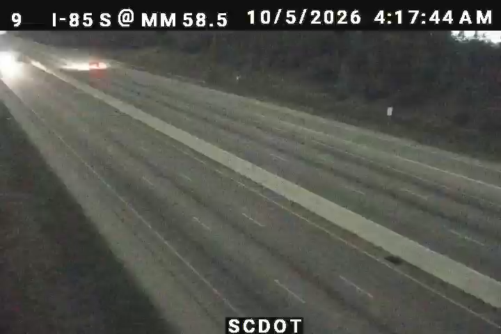 I-85 S @ MM 58.5 (Deyoung Rd.) live camera view