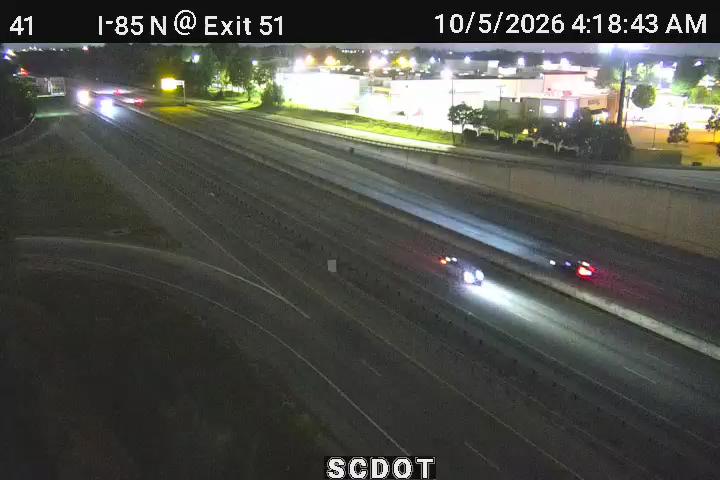I-85 N @ Exit 51 (Woodruff Rd.) live camera view