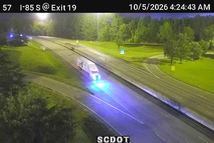 I-85 S @ MM 19 (Clemson Blvd.) live camera view
