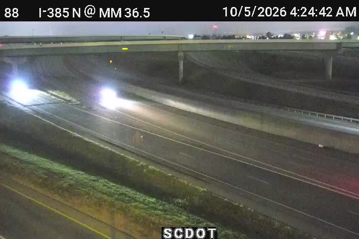 I-385 N @ MM 36.5 (On-Ramp from I-85 N) live camera view