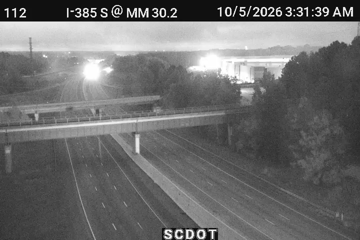 I-385 S @ MM 30.2 (I-185) live camera view