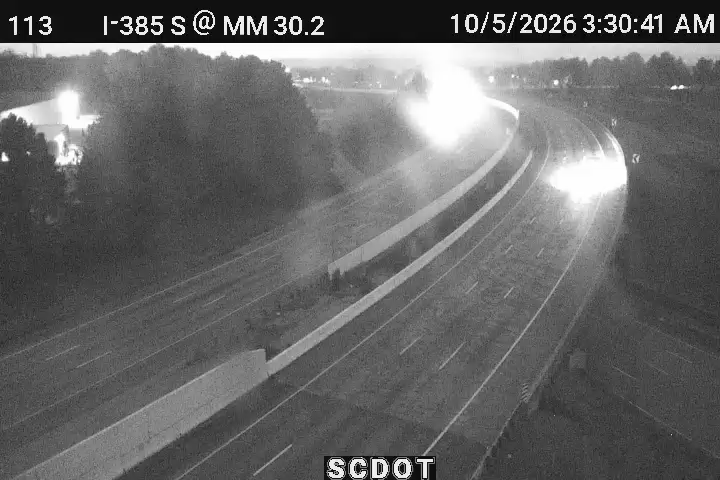I-385 S @ MM 30.25 (Old Stage Rd) live camera view