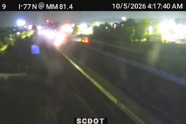 I-77 N @ MM 81.4 (Cherry Rd) live camera view