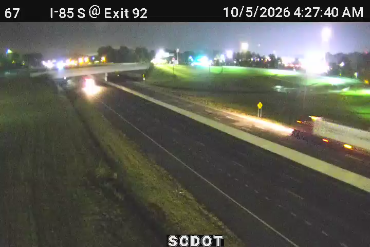 I-85 S @ MM 92.1 (Exit 92) live camera view