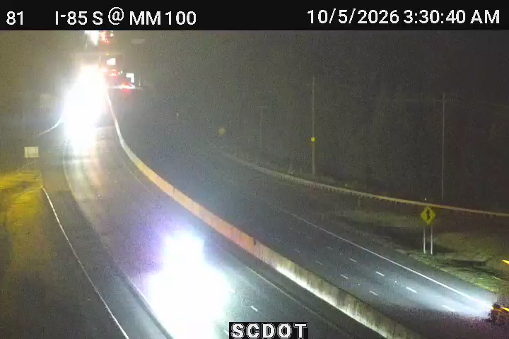 I-85 S @ MM 100 (Blacksburg Hwy) live camera view