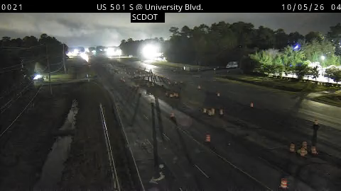 US 501 S @ University Blvd (Coastal Carolina) live camera view