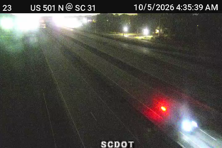 US 501 N @ SC 31 (Carolina Bays Pkwy) live camera view
