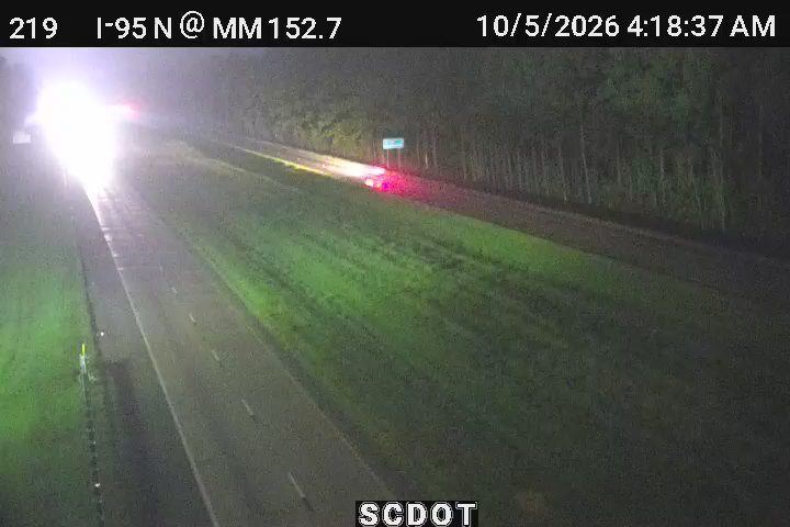 I-95 N @ MM 152.7 live camera view