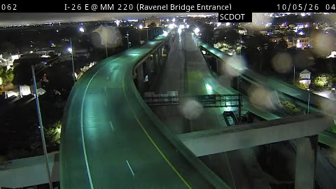I-26 E @ MM 220 (Ravenel Bridge Entrance) live camera view