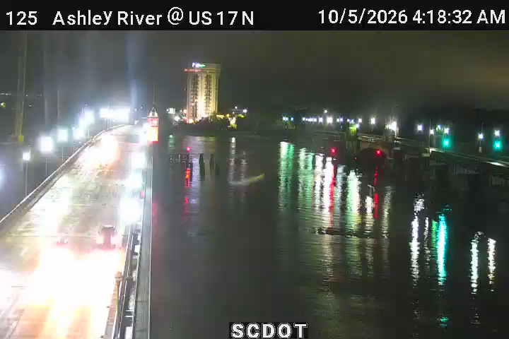 Hwy 17N @ Ashley River Bridge live camera view