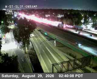 Hwy 5 NB at W St slip on ramp live camera view