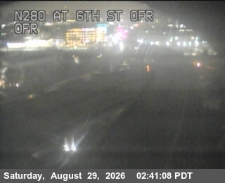 TV317 -- I-280 : 6th Street Offramp live camera view