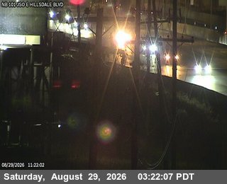 TV425 -- US-101 : Just South of East Hillsdale Blvd live camera view