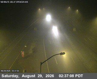 TVE73 -- US-101 : Spencer Avenue live camera view