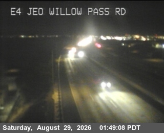 TV833 -- SR-4 : Just East Of Willow Pass Road live camera view