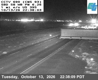 SR-58 : (690) 1 Mi E/O SR-395 live camera view