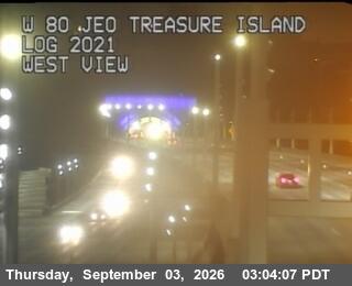 I-80 : Before YBI Tunnel live camera view