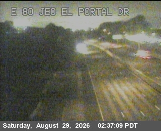 TV510 -- I-80 : Just East Of El Portal Drive live camera view