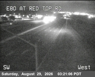 TV980 -- I-80 : Red Top Road live camera view