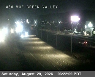 TV790 -- I-80 : West of Green Valley Road live camera view