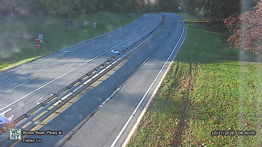 Bronx River Parkway at Fisher Lane live camera view