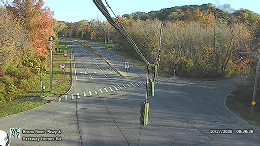 Bronx River Parkway at Parkway Homes Rd live camera view