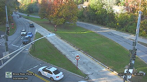 Bronx River Parkway at Scarsdale Road live camera view