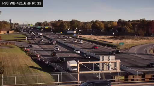 I-90 MP 421.60 WB at Route 33 live camera view