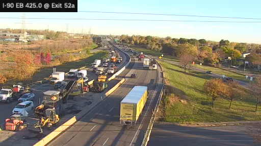 I-90 MP 425.00 EB at Interchange 52A (William Street) live camera view