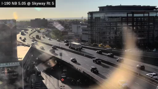 I-190 MP 5.05 NB at Interchange 7 (Route 5 Skyway) live camera view