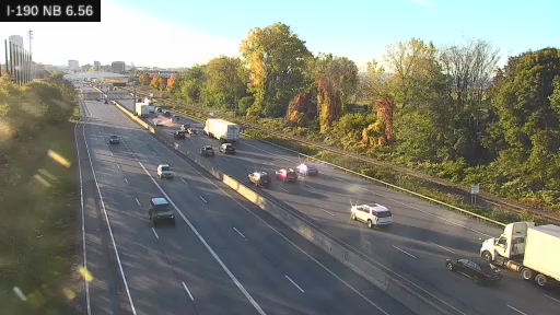 I-190 MP 6.56 NB at Interchange 9 (Porter Avenue - Peace Bridge) live camera view