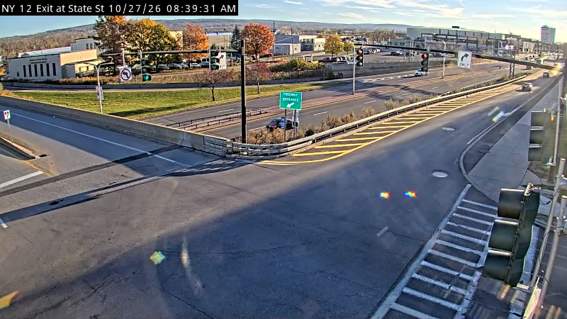 NY 12 Exit at State St, Utica live camera view