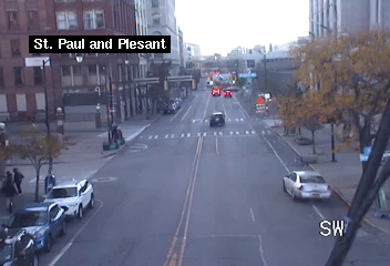 St. Paul St at Pleasant St live camera view