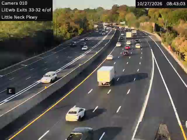 I-495 East of Little Neck Pkwy live camera view