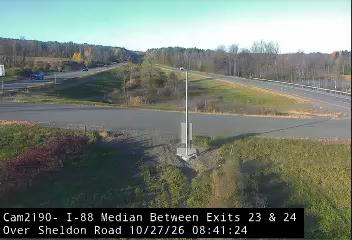I-88 Median - Between Exits 23 & 24 at Sheldon Rd Delanson live camera view