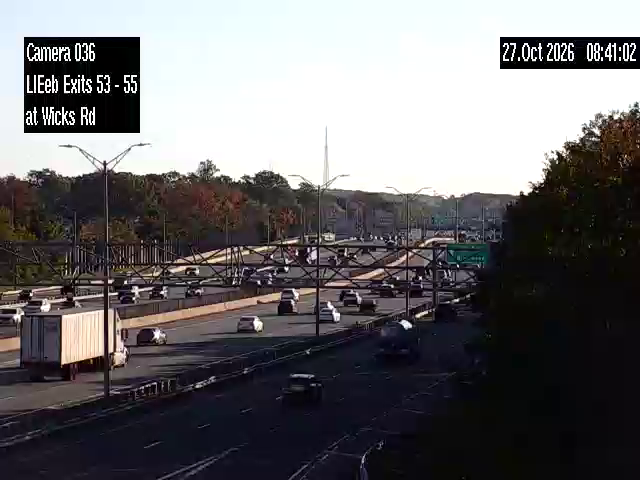 I-495 at Wicks Road Eastbound CD Rd live camera view