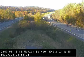 I-88 Median - Between Exits 24 & 25 at Birchwood Dr Princetown live camera view