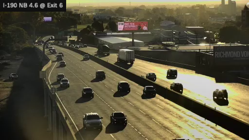 I-190 MP 4.60 NB at Interchange 6 (Elm Street) live camera view