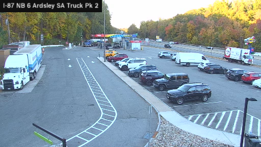 I-87 MP 6.00 NB Ardsley Service Area Truck Park 2 live camera view