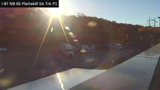 I-90 MP 227.10 WB Plattekill Service Area Truck Park 1 live camera view