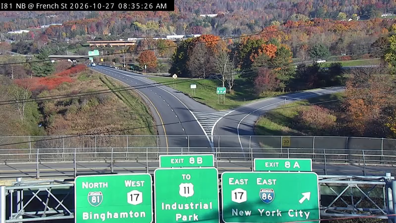 I-81 Northbound at French St live camera view