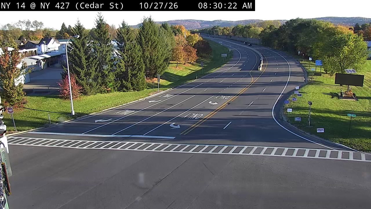 NY 14 (Clemens Center Pkwy) @ NY 427 (Cedar St) live camera view